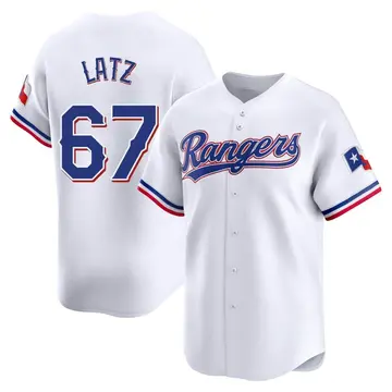 Jacob Latz Youth Texas Rangers Limited Home Jersey - White