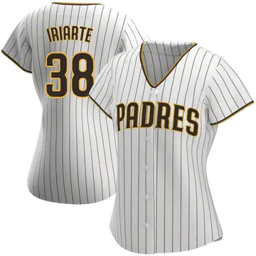 Jairo Iriarte Women's San Diego Padres Authentic Home Jersey - White/Brown