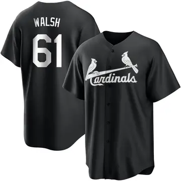 Jake Walsh Youth St. Louis Cardinals Replica Jersey - Black/White