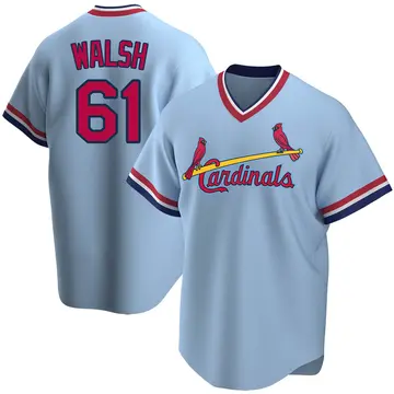 Jake Walsh Youth St. Louis Cardinals Replica Road Cooperstown Collection Jersey - Light Blue