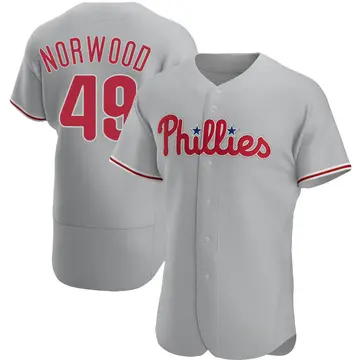 James Norwood Men's Philadelphia Phillies Authentic Road Jersey - Gray