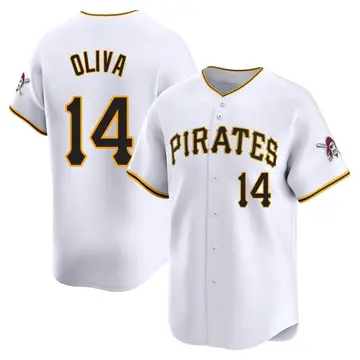 Jared Oliva Men's Pittsburgh Pirates Limited Home Jersey - White
