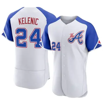 Jarred Kelenic Men's Atlanta Braves Authentic 2023 City Connect Jersey - White