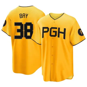 Jason Bay Men's Pittsburgh Pirates Replica 2023 City Connect Jersey - Gold