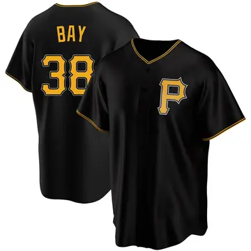 Jason Bay Men's Pittsburgh Pirates Replica Alternate Jersey - Black