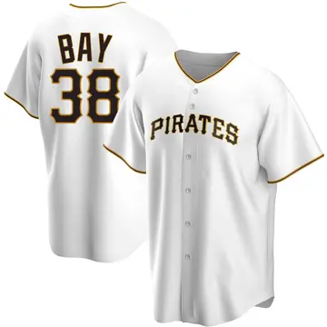 Jason Bay Men's Pittsburgh Pirates Replica Home Jersey - White