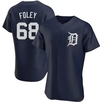 Jason Foley Men's Detroit Tigers Authentic Alternate Jersey - Navy