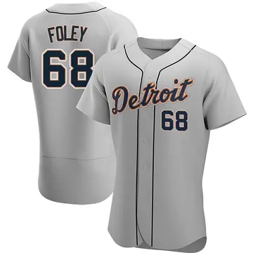 Jason Foley Men's Detroit Tigers Authentic Road Jersey - Gray