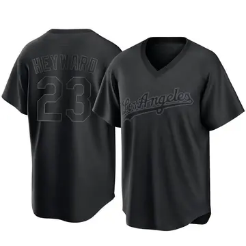 Jason Heyward Youth Los Angeles Dodgers Replica Pitch Fashion Jersey - Black
