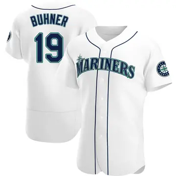 Jay Buhner Men's Seattle Mariners Authentic Home Jersey - White