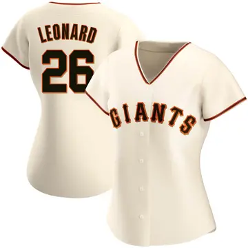 Jeffrey Leonard Women's San Francisco Giants Authentic Home Jersey - Cream