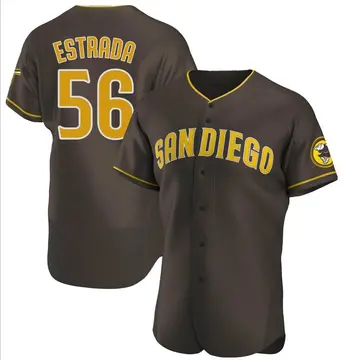 Jeremiah Estrada Men's San Diego Padres Authentic Road Jersey - Brown
