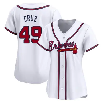 Jesus Cruz Women's Atlanta Braves Limited Home Jersey - White