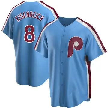 Jim Eisenreich Youth Philadelphia Phillies Replica Road Cooperstown Collection Jersey - Light Blue