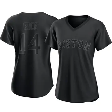Jim Rice Women's Boston Red Sox Authentic Pitch Fashion Jersey - Black