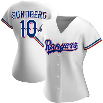 Jim Sundberg Women's Texas Rangers Authentic Home 2023 World Series Champions Jersey - White