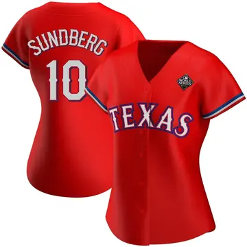 Jim Sundberg Women's Texas Rangers Replica Alternate 2023 World Series Jersey - Red