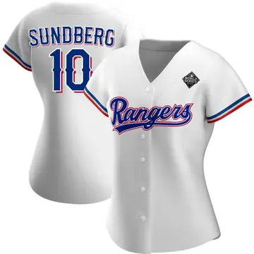 Jim Sundberg Women's Texas Rangers Replica Home 2023 World Series Jersey - White