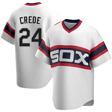 Joe Crede Men's Chicago White Sox Replica Cooperstown Collection Jersey - White