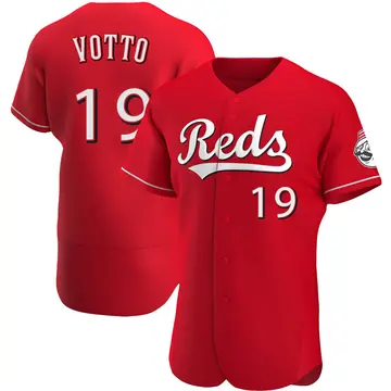 Joey Votto Men's Cincinnati Reds Authentic Alternate Jersey - Red
