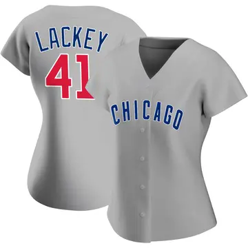 John Lackey Women's Chicago Cubs Authentic Road Jersey - Gray