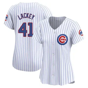 John Lackey Women's Chicago Cubs Limited Home Jersey - White