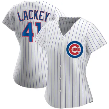John Lackey Women's Chicago Cubs Replica Home Jersey - White