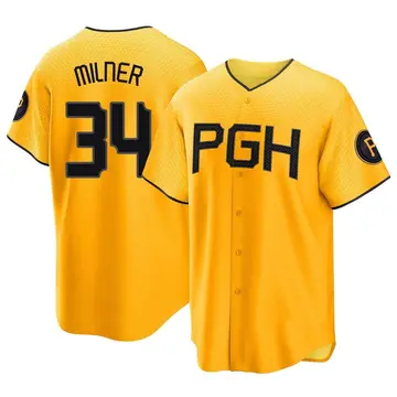 John Milner Youth Pittsburgh Pirates Replica 2023 City Connect Jersey - Gold