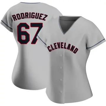 Johnathan Rodriguez Women's Cleveland Guardians Authentic Road Jersey - Gray