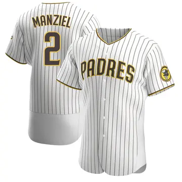 Johnny Manziel Men's San Diego Padres Authentic Home Jersey - White/Brown