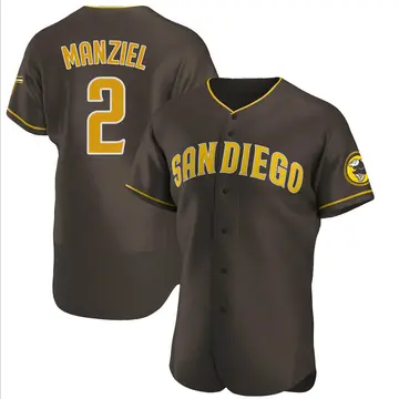 Johnny Manziel Men's San Diego Padres Authentic Road Jersey - Brown