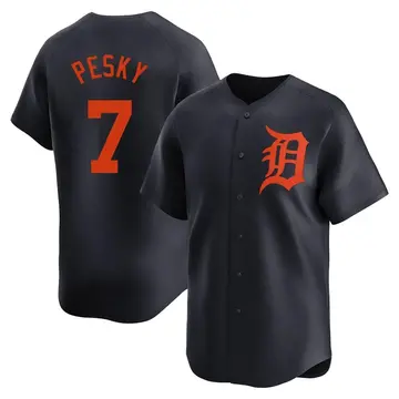 Johnny Pesky Youth Detroit Tigers Limited Alternate Jersey - Navy