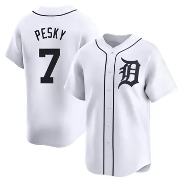 Johnny Pesky Youth Detroit Tigers Limited Home Jersey - White