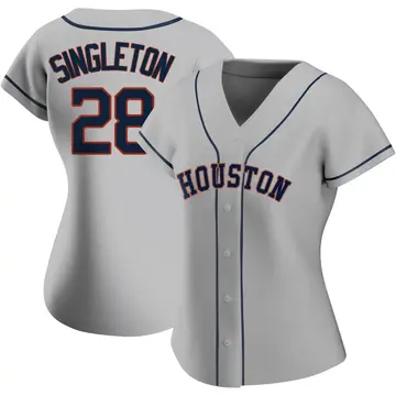 Jon Singleton Women's Houston Astros Authentic Road 2020 Jersey - Gray