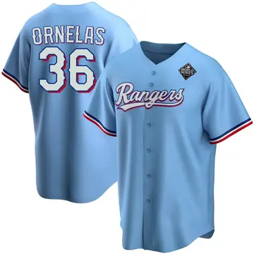 Jonathan Ornelas Men's Texas Rangers Replica Alternate 2023 World Series Jersey - Light Blue