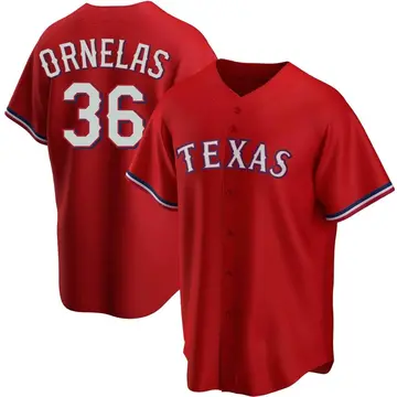 Jonathan Ornelas Men's Texas Rangers Replica Alternate Jersey - Red