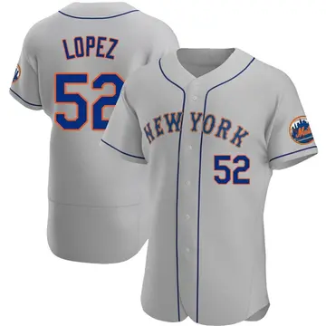 Jorge Lopez Men's New York Mets Authentic Road Jersey - Gray