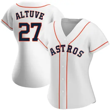 Jose Altuve Women's Houston Astros Authentic Home Jersey - White