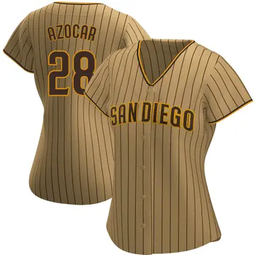 Jose Azocar Women's San Diego Padres Replica Alternate Jersey - Tan/Brown
