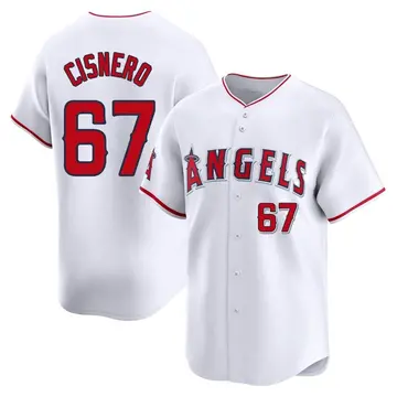 Jose Cisnero Men's Los Angeles Angels Limited Home Jersey - White