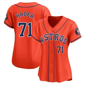 Josh Hader Women's Houston Astros Limited Alternate Jersey - Orange
