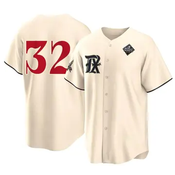 Josh Hamilton Men's Texas Rangers Replica 2023 City Connect 2023 World Series Jersey - Cream