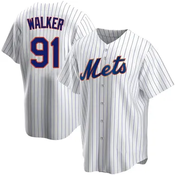 Josh Walker Youth New York Mets Replica Home Jersey - White