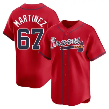 J.P. Martinez Youth Atlanta Braves Limited Alternate Jersey - Red