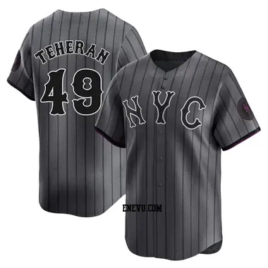 Julio Teheran Youth New York Mets Limited Graphite 2024 City Connect Jersey