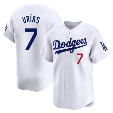 Julio Urias Men's Los Angeles Dodgers Limited Home Jersey - White