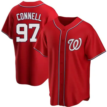 Justin Connell Men's Washington Nationals Replica Alternate Jersey - Red