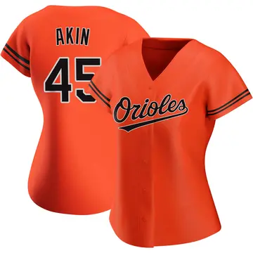 Keegan Akin Women's Baltimore Orioles Authentic Alternate Jersey - Orange