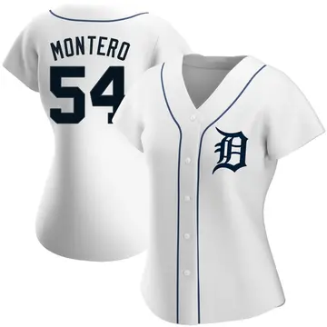 Keider Montero Women's Detroit Tigers Authentic Home Jersey - White