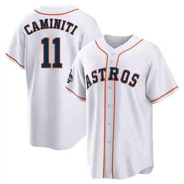 Ken Caminiti Youth Houston Astros Replica 2022 World Series Champions Home Jersey - White